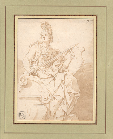 Bolognese School, Seated Warrior