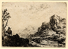 Saftleven, Landscape with a Man