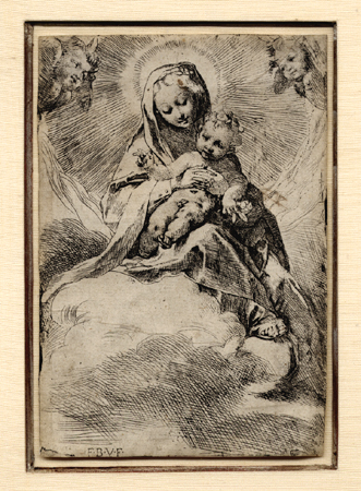 Barocci, Madonna and Child in the Clouds