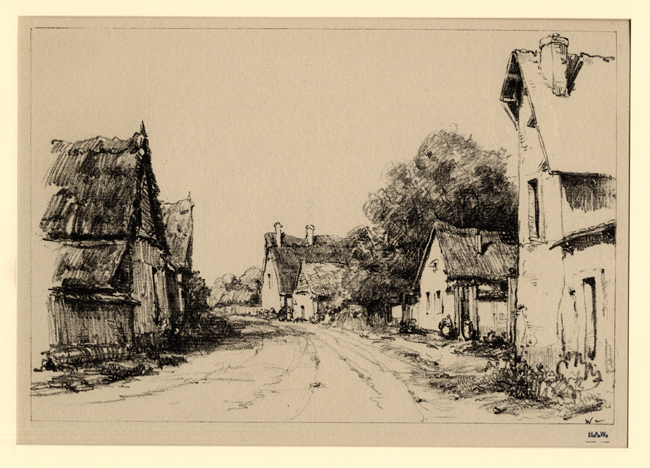 Webster, Road Through a Village