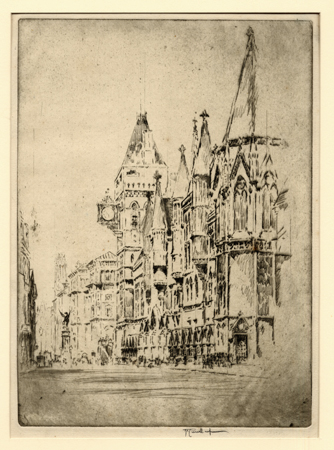 Pennell, Law Courts, London 