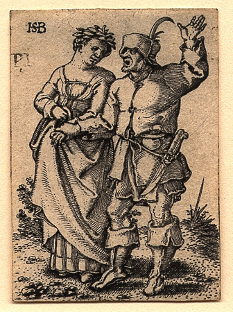 Beham, Peasant Couple Walking 