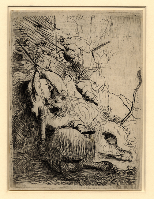 Rembrandt, The Small Lion Hunt 