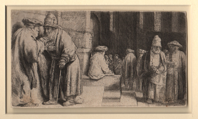 Rembrandt, Jews in Synagogue