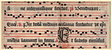 Florentine ca. 1470, Music Manuscript