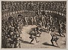 Italian 16th Century, Gladiators in an Arena