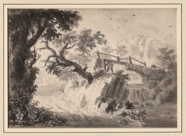Dutch (?) 18th Century, Landscape with a River